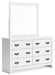 Binterglen - White - Dresser And Mirror Capital Discount Furniture Home Furniture, Furniture Store