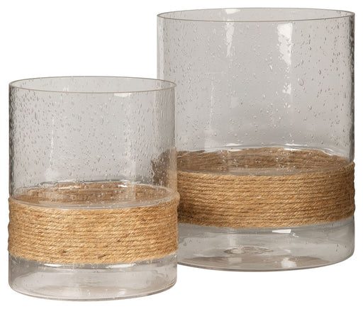 Eudocia - Clear - Candle Holder Set (Set of 2) Capital Discount Furniture Home Furniture, Furniture Store