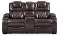 Warnerton - Chocolate - Pwr Rec Loveseat/Con/Adj Hdrst Capital Discount Furniture Home Furniture, Furniture Store