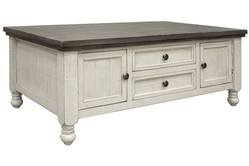 Stone - Cocktail Table With 4 Drawers - Beige Capital Discount Furniture Home Furniture, Furniture Store