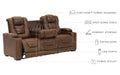 Owner's - Thyme - Pwr Rec Sofa With Adj Headrest Capital Discount Furniture Home Furniture, Furniture Store