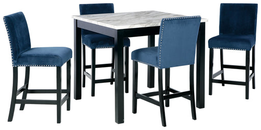 Cranderlyn - Black / Gray / Blue - Square Counter Tbl Set (Set of 5) Capital Discount Furniture Home Furniture, Furniture Store
