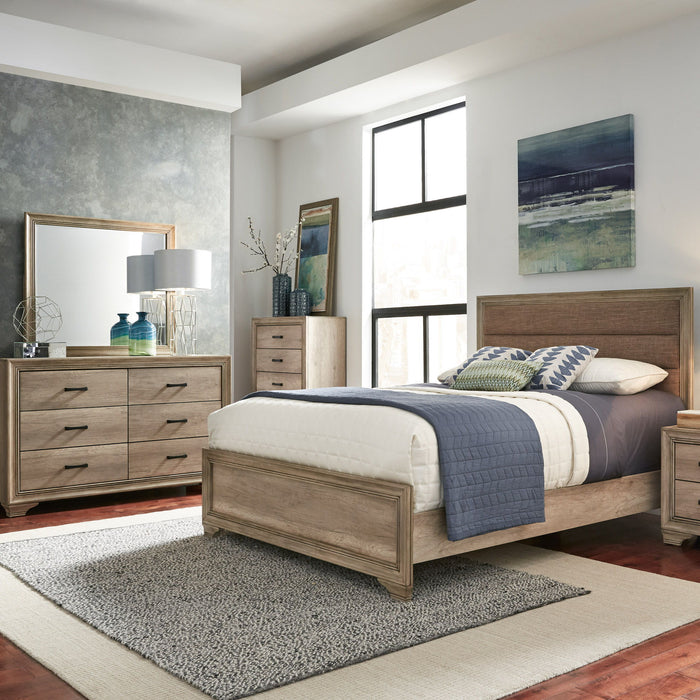 Sun Valley - Upholstered Bed, Dresser & Mirror