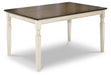 Whitesburg - Brown / Cottage White - Rectangular Dining Room Table Capital Discount Furniture Home Furniture, Furniture Store