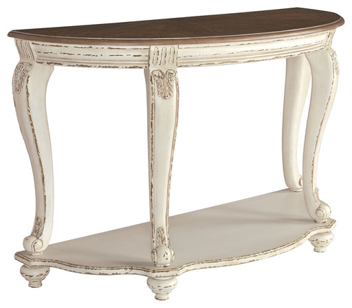 Realyn - White / Brown - Sofa Table Capital Discount Furniture Home Furniture, Furniture Store