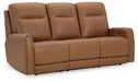 Tryanny - Butterscotch - Power Reclining Sofa With Adj Headrest Capital Discount Furniture Home Furniture, Furniture Store