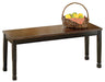 Owingsville - Black / Brown - Large Dining Room Bench Capital Discount Furniture Home Furniture, Furniture Store