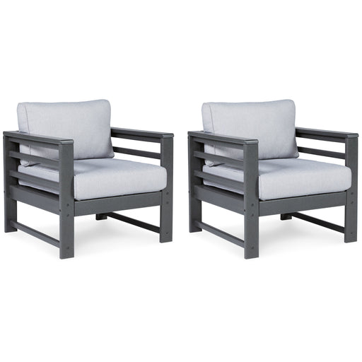 Amora - Charcoal Gray - Lounge Chair W/Cushion (Set of 2) Capital Discount Furniture Home Furniture, Furniture Store