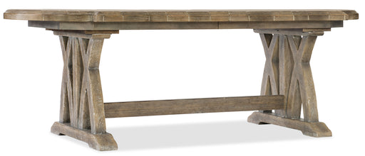 Boheme - Colibri 88" Trestle Dining Table With 1-20" Leaf Capital Discount Furniture