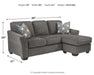 Brise - Slate - Sofa Chaise Capital Discount Furniture Home Furniture, Furniture Store