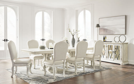 Arlendyne - Antique White - 11 Pc. - Dining Table, 8 Side Chairs, Server Capital Discount Furniture Home Furniture, Furniture Store