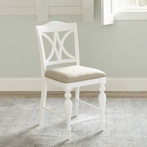 Summer House - Slat Back Counter Chair - White Capital Discount Furniture Home Furniture, Furniture Store