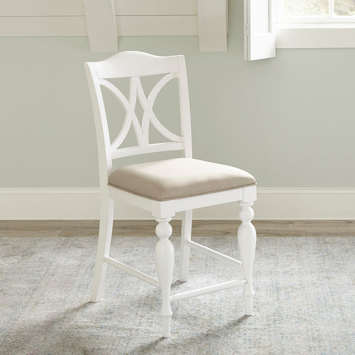 Summer House - Slat Back Counter Chair - White Capital Discount Furniture Home Furniture, Furniture Store