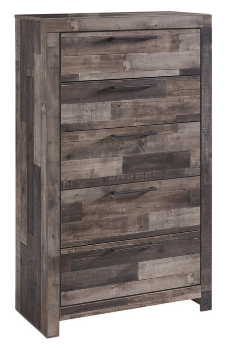 Derekson - Multi Gray - Five Drawer Chest Capital Discount Furniture Home Furniture, Furniture Store