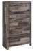 Derekson - Multi Gray - Five Drawer Chest Capital Discount Furniture Home Furniture, Furniture Store