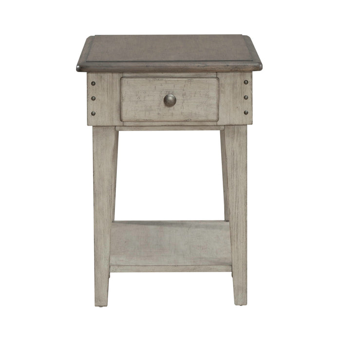 Ivy Hollow - Drawer Chair Side Table - White Capital Discount Furniture Home Furniture, Furniture Store