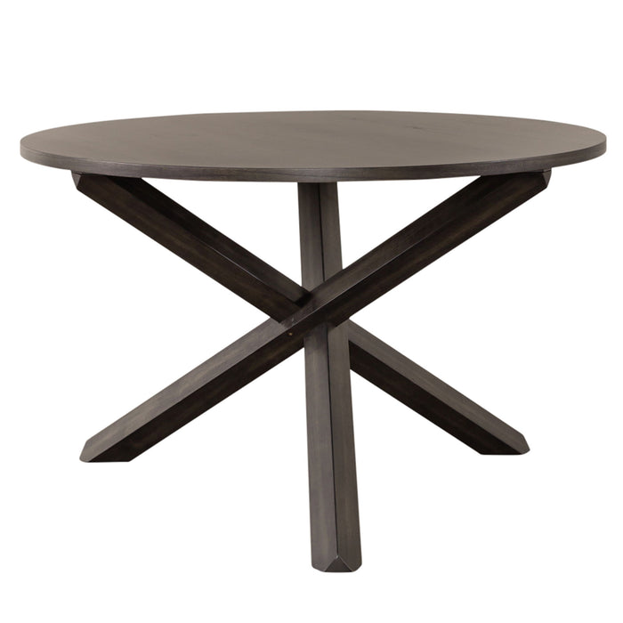 Anglewood - 5 Piece Pedestal Table Set - Dark Brown Capital Discount Furniture Home Furniture, Furniture Store