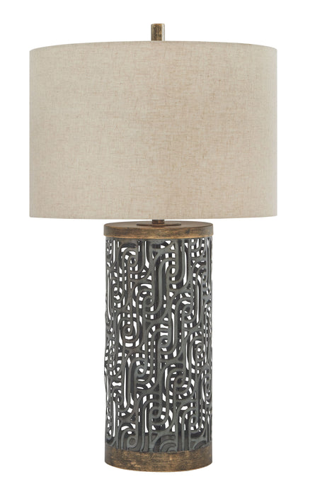 Dayo - Gray / Gold Finish - Metal Table Lamp Capital Discount Furniture Home Furniture, Furniture Store