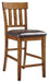 Ralene - Medium Brown - Upholstered Barstool Capital Discount Furniture Home Furniture, Furniture Store