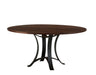Crafted Cherry - Round Dining Table With Metal Pedestal Capital Discount Furniture Home Furniture, Furniture Store