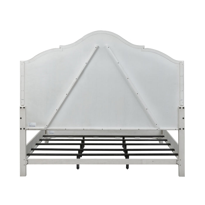 Farmhouse Reimagined - California King Panel Bed - White Capital Discount Furniture Home Furniture, Furniture Store