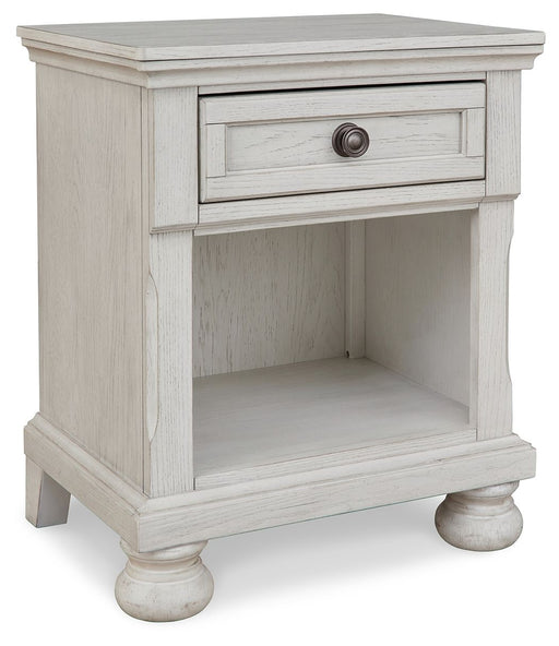 Robbinsdale - Antique White - One Drawer Night Stand Capital Discount Furniture Home Furniture, Home Decor, Furniture