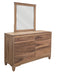 Parota Nova - Dresser - Brown Cappuccino / Natural Parota Capital Discount Furniture Home Furniture, Furniture Store
