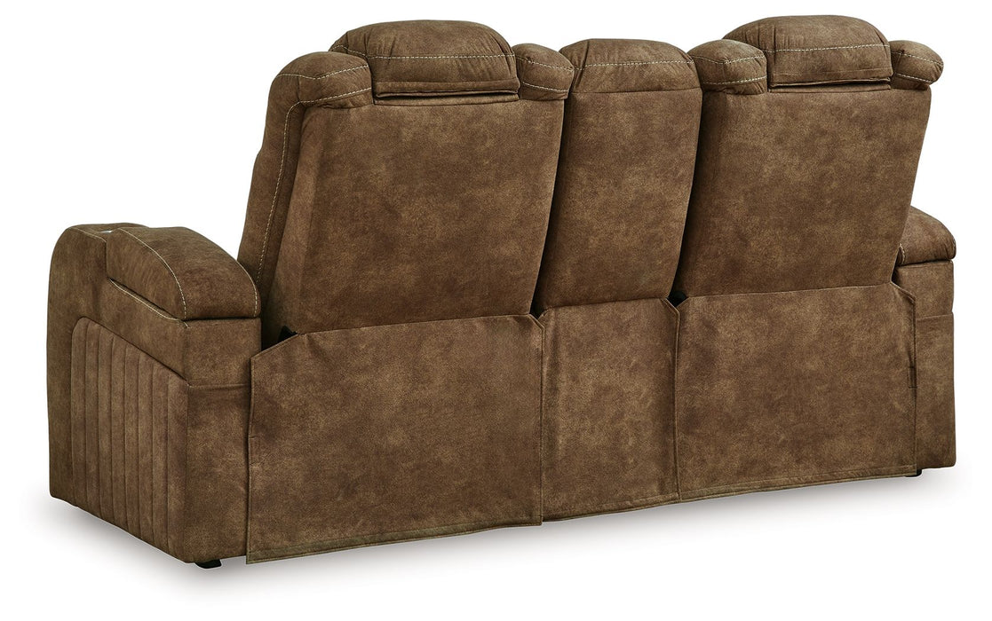 Wolfridge - Brindle - 2 Pc. - Power Reclining Sofa, Power Reclining Loveseat With Console Capital Discount Furniture Home Furniture, Furniture Store