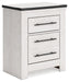 Schoenberg - White - Two Drawer Night Stand Capital Discount Furniture Home Furniture, Furniture Store