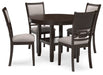 Langwest - Brown - Dining Room Table Set (Set of 5) Capital Discount Furniture Home Furniture, Furniture Store