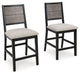 Corloda - Black / Gray - Round Counter Table Set (Set of 5) Capital Discount Furniture Home Furniture, Furniture Store