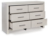 Zyniden - Silver - Six Drawer Dresser Capital Discount Furniture Home Furniture, Furniture Store