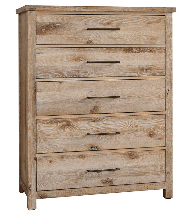Dovetail - 5-Drawer Chest - Sun Bleached White Capital Discount Furniture Home Furniture, Furniture Store