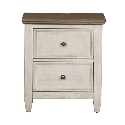 Heartland - 2 Drawer Nightstand With Charging Station - White Capital Discount Furniture Home Furniture, Furniture Store