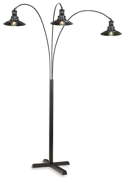 Sheriel - Black - Metal Arc Lamp Capital Discount Furniture Home Furniture, Furniture Store