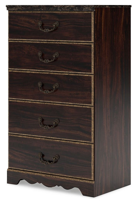 Glosmount - Two-tone - Five Drawer Chest Capital Discount Furniture Home Furniture, Furniture Store
