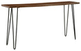 Wilinruck - Dark Brown - Long Counter Table Capital Discount Furniture Home Furniture, Furniture Store