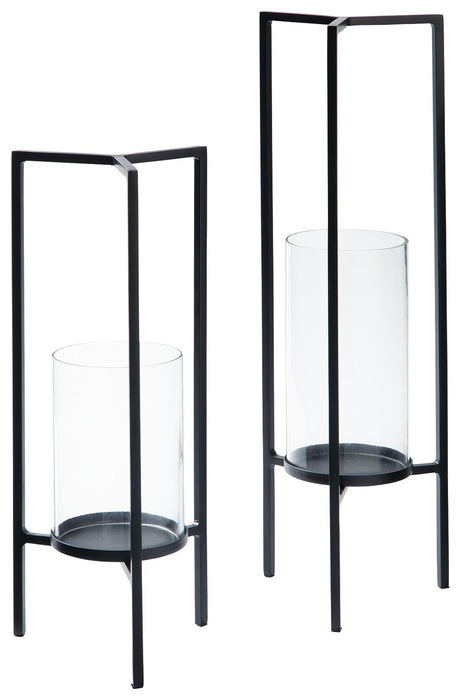 Ginette - Black - Candle Holder Set (Set of 2) Capital Discount Furniture Home Furniture, Furniture Store