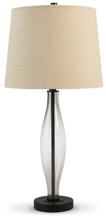 Travisburg - Clear / Black - Glass Table Lamp (Set of 2) Capital Discount Furniture Home Furniture, Home Decor, Furniture
