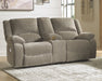 Draycoll - Pewter - Dbl Rec Pwr Loveseat W/Console Capital Discount Furniture Home Furniture, Furniture Store