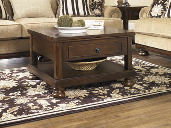 Porter - Rustic Brown - Lift Top Cocktail Table Capital Discount Furniture Home Furniture, Furniture Store