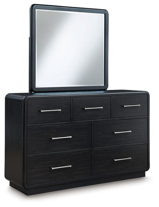 Rowanbeck - Black - Dresser And Mirror Capital Discount Furniture Home Furniture, Furniture Store
