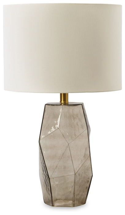 Taylow - Gray - Glass Table Lamp Capital Discount Furniture Home Furniture, Furniture Store