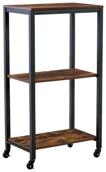 Bevinfield - Brown / Black - Bar Cart Capital Discount Furniture Home Furniture, Furniture Store