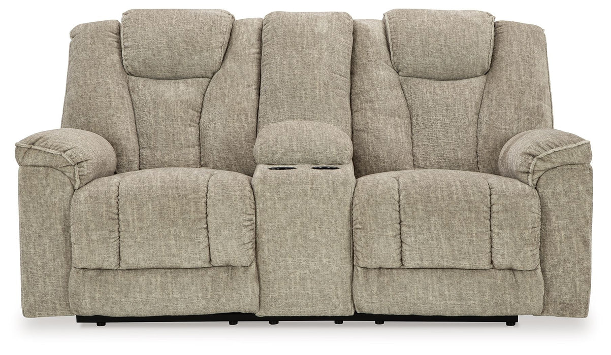 Hindmarsh - Stone - Power Reclining Loveseat With Console/ Adj Hdrst Capital Discount Furniture Home Furniture, Furniture Store
