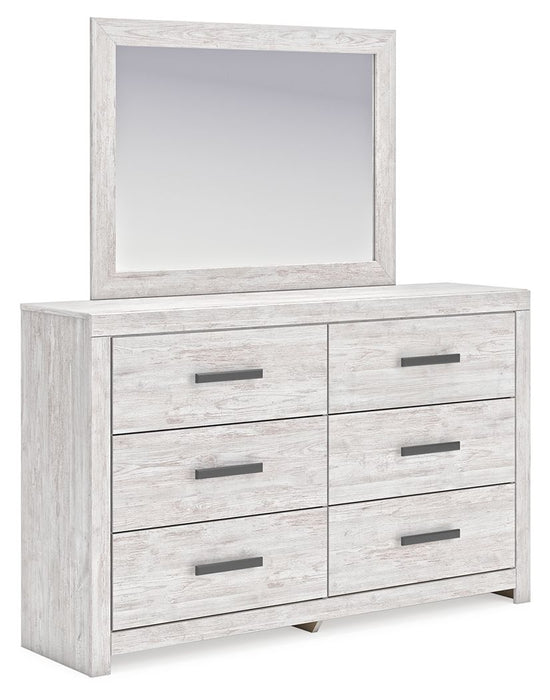 Cayboni - Whitewash - Dresser And Mirror Capital Discount Furniture Home Furniture, Furniture Store