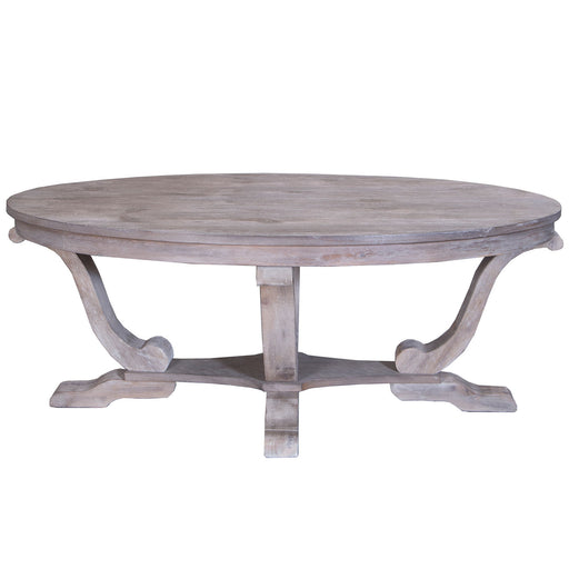 Greystone Mill - Oval Cocktail Table - Light Brown Capital Discount Furniture Home Furniture, Furniture Store