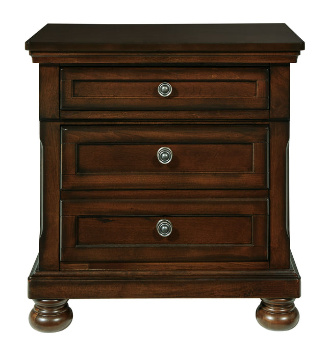 Porter - Dark Brown - Two Drawer Night Stand Capital Discount Furniture Home Furniture, Furniture Store