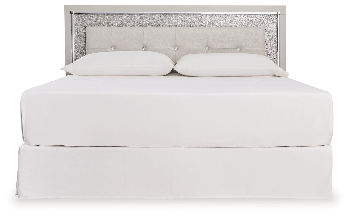 Zyniden - Silver - King Upholstered Panel Headboard Capital Discount Furniture Home Furniture, Furniture Store