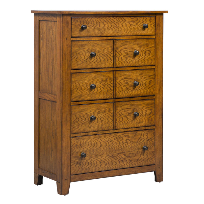 Grandpas Cabin - 5 Drawer Chest - Light Brown Capital Discount Furniture Home Furniture, Furniture Store